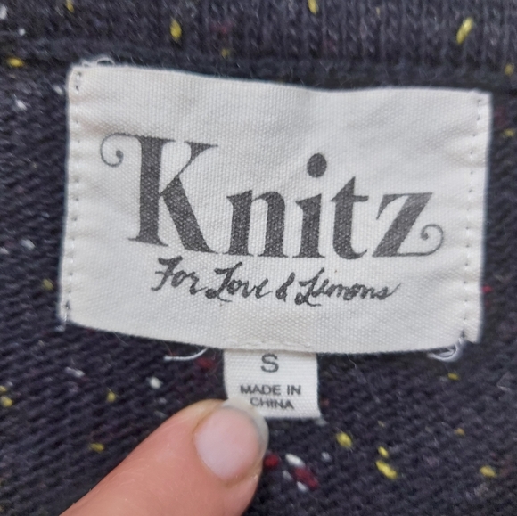 Knitz For Love of Lemons navy skirt - Picture 2 of 6